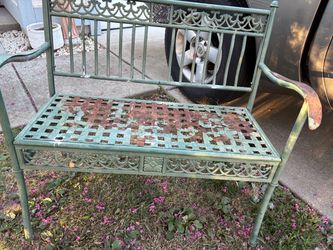 Front/Backyard metal bench