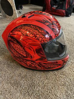 Icon Alliance Speedmetal Motorcycle Helmet Sz M