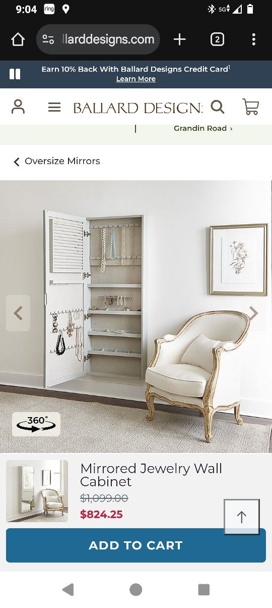 Jewelry Mirror 