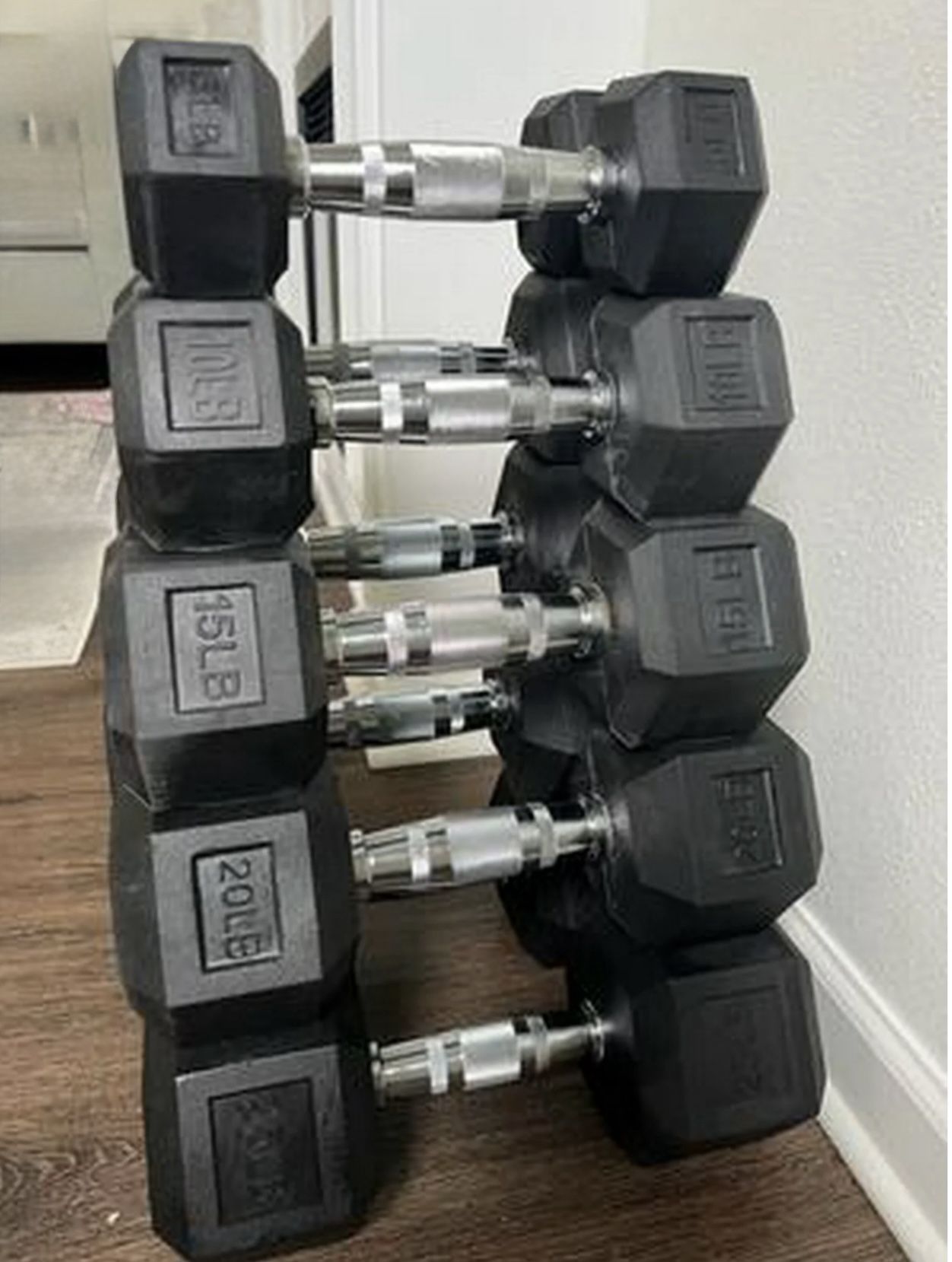 BalanceFrom 300 LB Dumbbell Set, Pair of 20, 25, 30, 35, 40 LBs