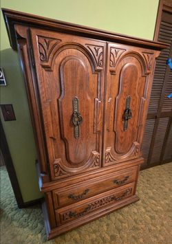 1970s Sumter Tallboy Armoire