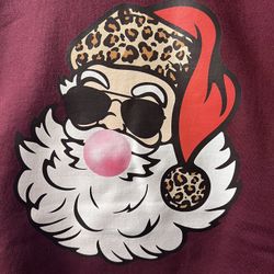 Santa Leopard Print Sweatshirt 