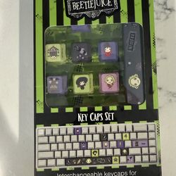 Beetlejuice Key Cap Set Interchangeable Keycaps For Mechanical Keyboards - New