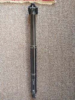 X-Fusion Manic Dropper Seatpost - 34.9mm, 170mm, With Lever Black