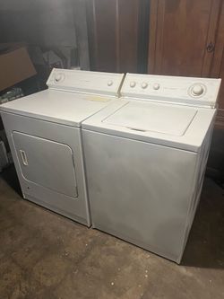 Whirlpool washer, gas dryer installed