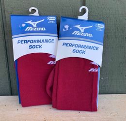 Mizuno Performance Sock Over The Calf Size Large Baseball Softball Soccer Lot 2