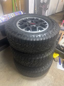 2026 trd off-road wheels with 265/70R/17 falken wild peak tires