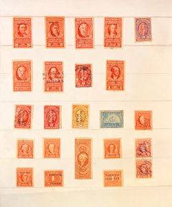 Internal Revenue Documentary Stamps  many denominations