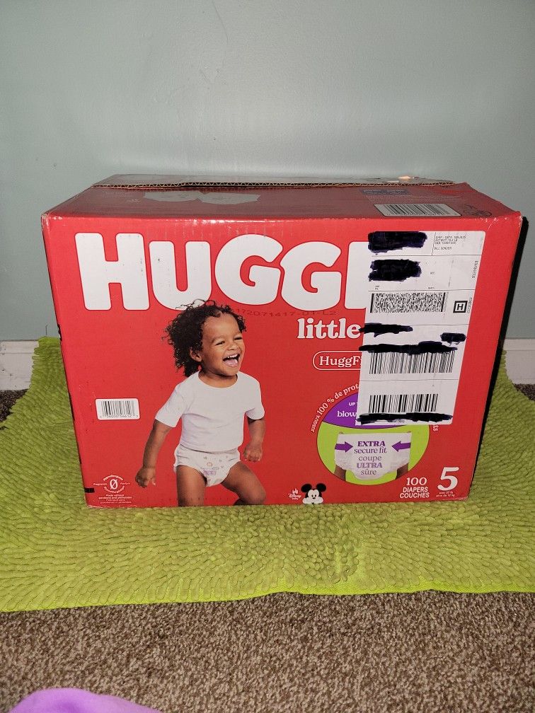 100 Diapers Huggies Little Movers #5