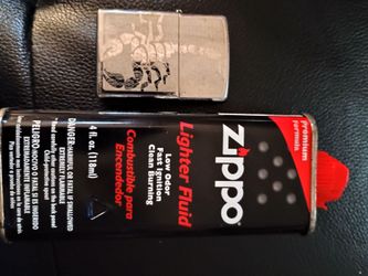 Scorpion Zippo Lighter with refill fluid