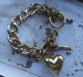 Juicy couture heart toggle charm bracelet nice!!
