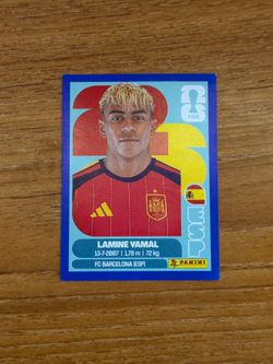 Rare blue panini World Cup stickers