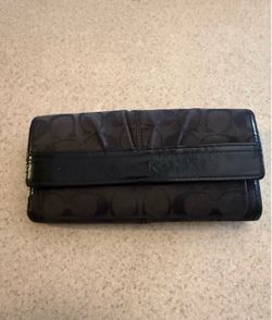 COACH  Wallet Leather  Black