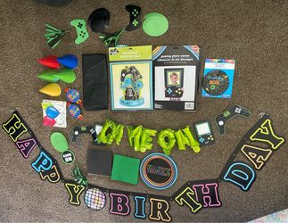 Gamer party supplies