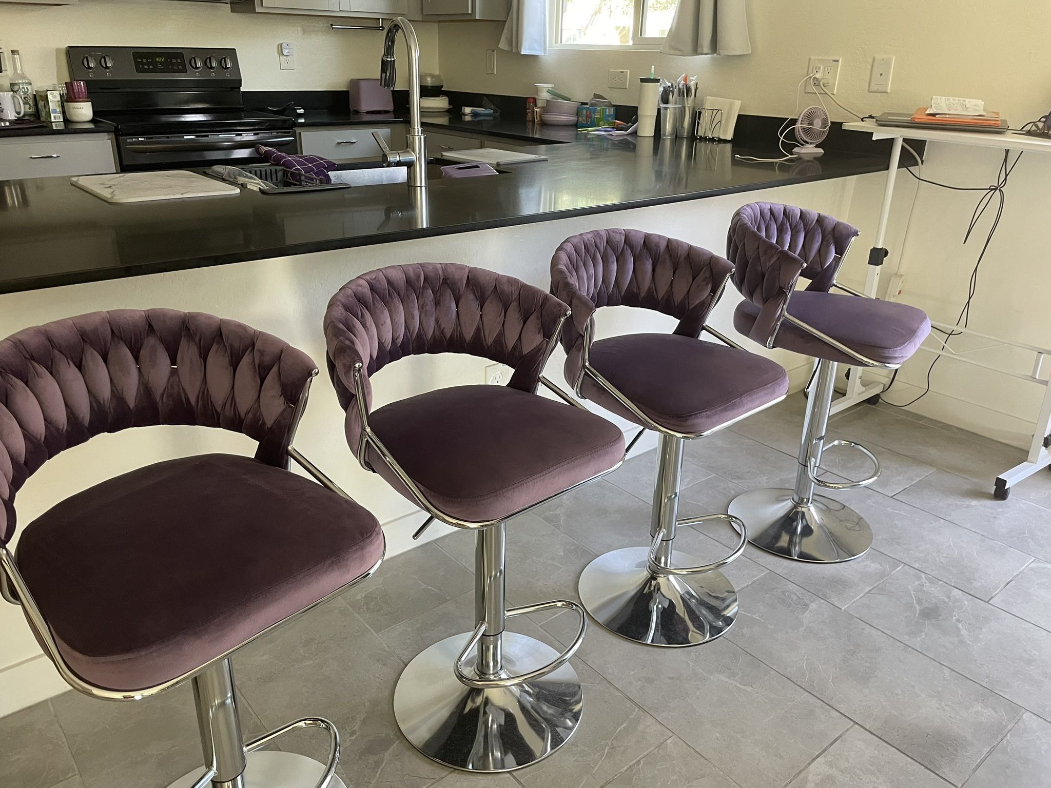 Purple Barstools