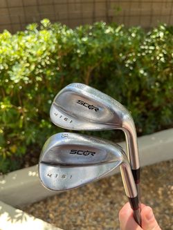 Scor 4161 V- Sole Forged Wedges 48* PW & 55* SW Graphite Shaft Regular Flex