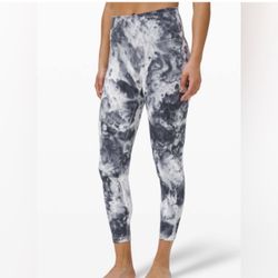 Lululemon Wunder Under Leggings 25” Marble Dye Size 2