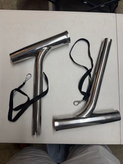 Stainless steel outrigger rod holders