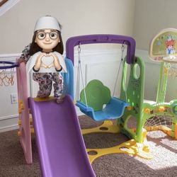 Kids Slide And Swing Set