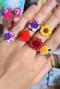 Anillos a Crochet 🧶