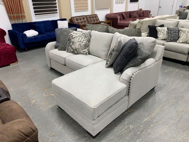 Dellara Chalk Sofa Laf Chaise