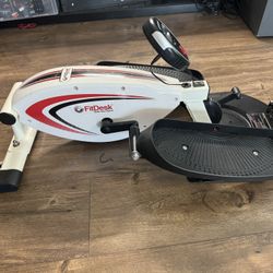 FitDesk Portable Under Desk Elliptical Exercise Machine w Onboard Computer