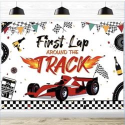 First Lap Around The Track Banner
