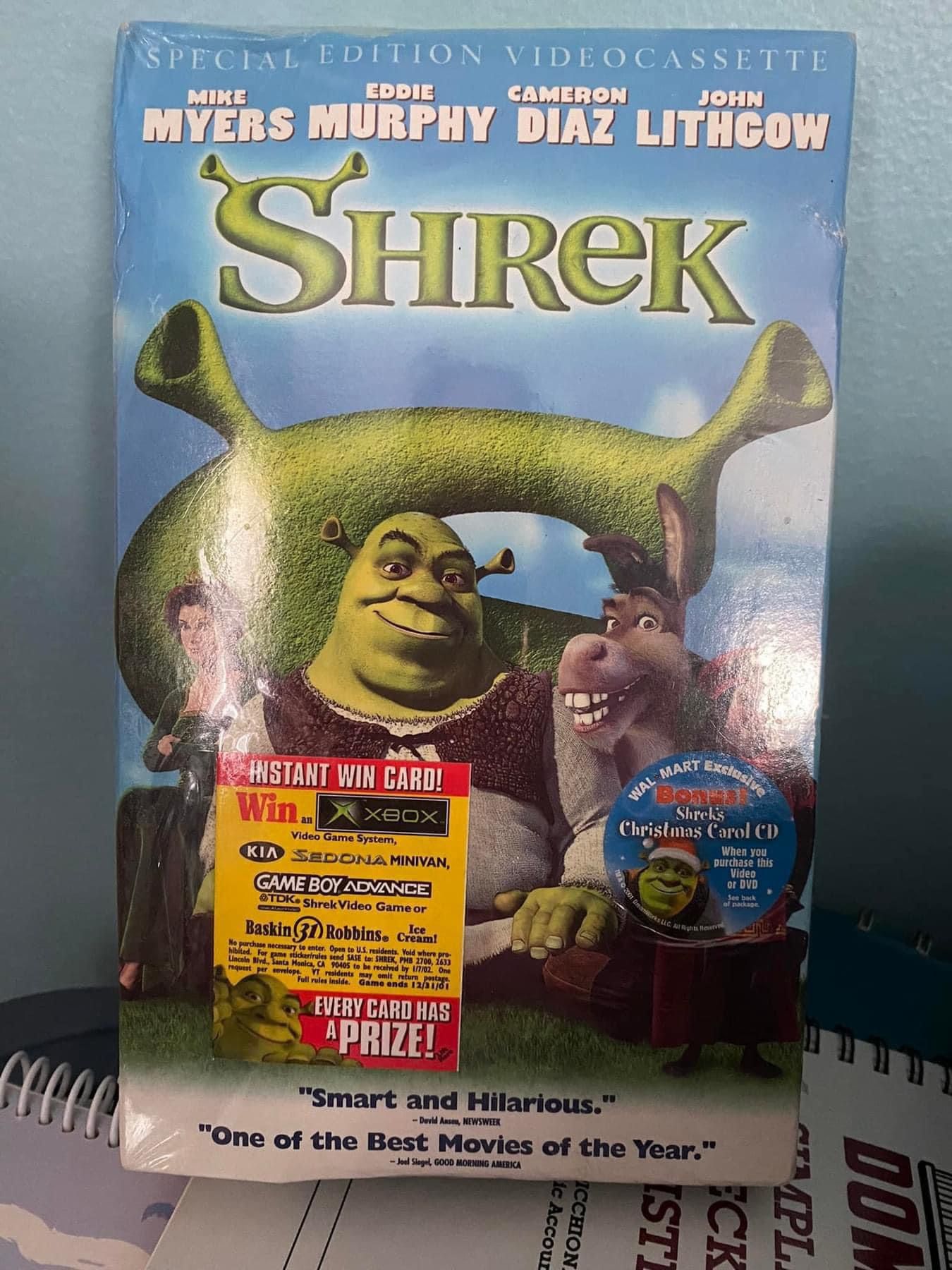 SHREK (2001) Special Edition Big Box VHS - RARE