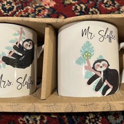 NEW - Mr. And Mrs. Sloffee Mugs
