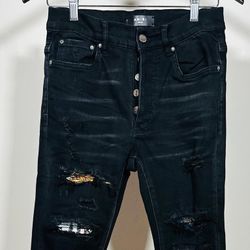 AMIRI SCARVES ART PATCH JEANS 2024 !!!