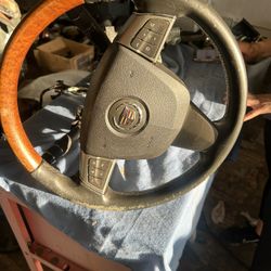 Cadillac STS Steering Column with Motors and Wheel