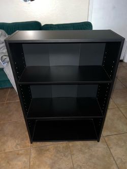 Black 3-Shelf Bookcase / Storage Shelf