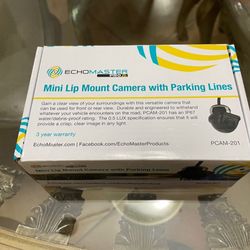 Echomaster Pro PCAM-201 Mini Lip Mount Camera With Parking Lines