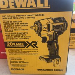 DEWALT 3/8 COMPACT IMPACT WRENCH #DCF890B (( Tool Only)) 