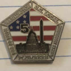 United Association Union Pin From Washington D. C.