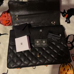 Black Tote Bag Shoulder Purse 