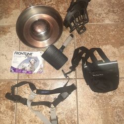 Misc Dog Items - BOWL, HARNESS, POUCH, FLEA MED. ETC
