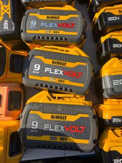 DeWalt FlexVolt 9Ah 20V/60V Max Lithium Ion Batteries $130 each