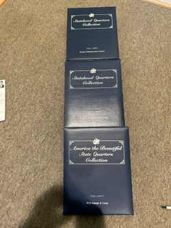 Volume 1 and 11 Statehood Quarter Collection Of Portal Commemorative Society Plus America The Beautiful State Collection