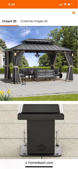 Brand new hardtop outdoor gazebo