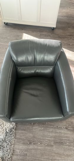 W Schillig NINO Leather Swivel Armchair