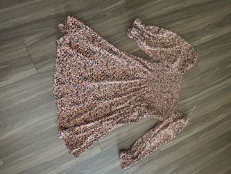 Lightening floral dress