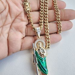 I Deliver I SHIP 14 K GOLD Plated Cuban Link Chain