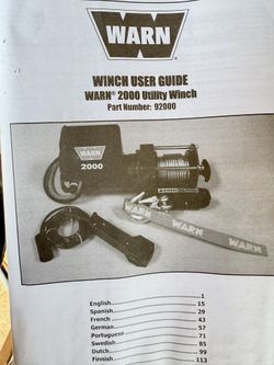 Warn Utility Winch