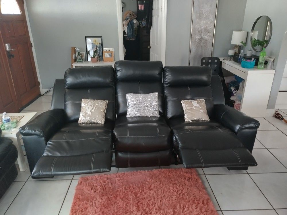 Sofa Reclinable Leather