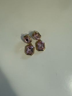Pink jewel earrings