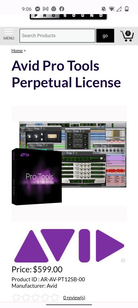 Avid Pro Tools Perpetual License Subscription
with Updates and Support Activation Card – Professional Edition