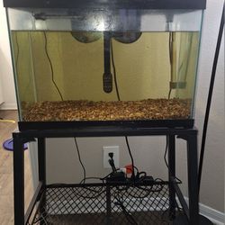 30 GALLON AQUARIUM AND STAND SETUP