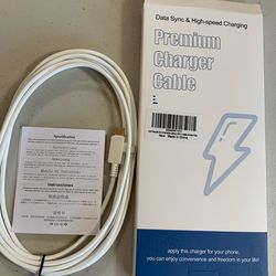 2 in 1, USB-C to Lightning & Type C, Fast Charge Cable (NEW IN BOX)