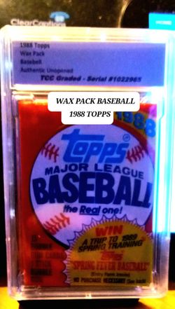 1988- Topps Bubble Gum Card, Graded 